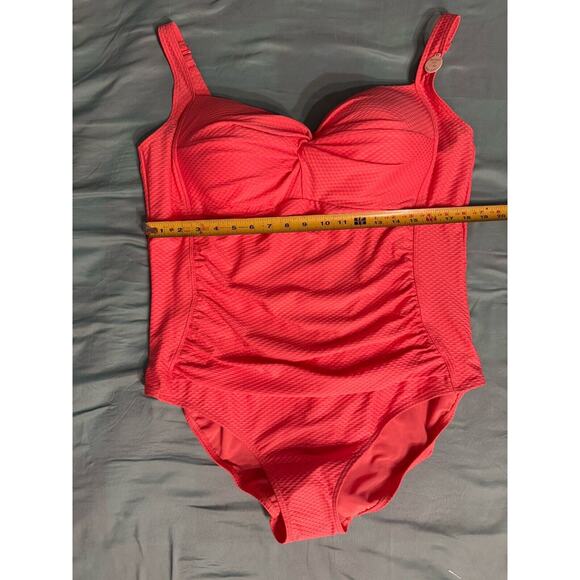 NWT ArteSands Bathing Suit Coral One Piece Women's US 20+ Multi Cup Fit - Picture 2 of 8